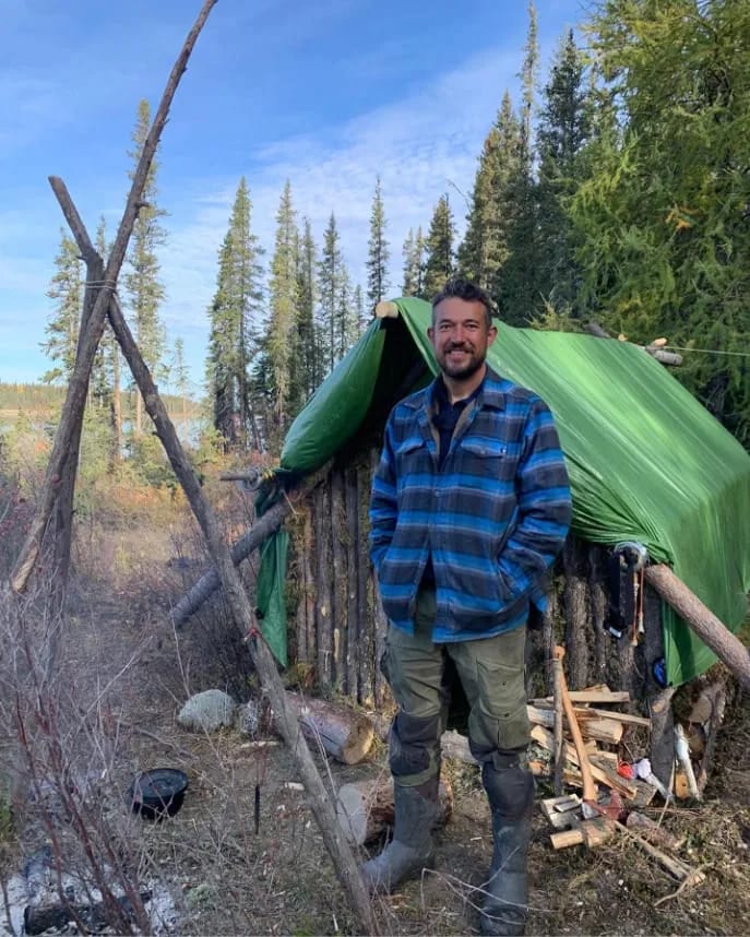 Tom Williams alone in the wilderness